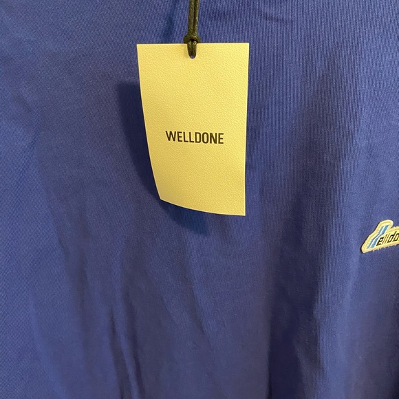 We11done oversized blue small logo T-shirt - Picture 2 of 4